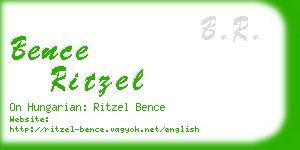 bence ritzel business card